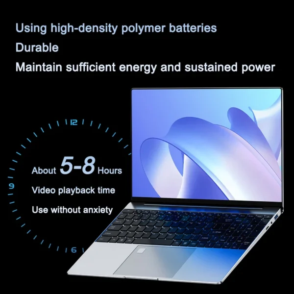 Ultra Slim Laptop 15.6" N95 32GB RAM 2048GB SSD Notebook Gamer 7500mAh Battery Office Study Computer PC Windows 11 Pro