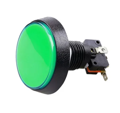 Arcade Button 5 Colors LED Light Lamp 60MM 45MM Big Round Arcade Video Game Player Push Button Switch