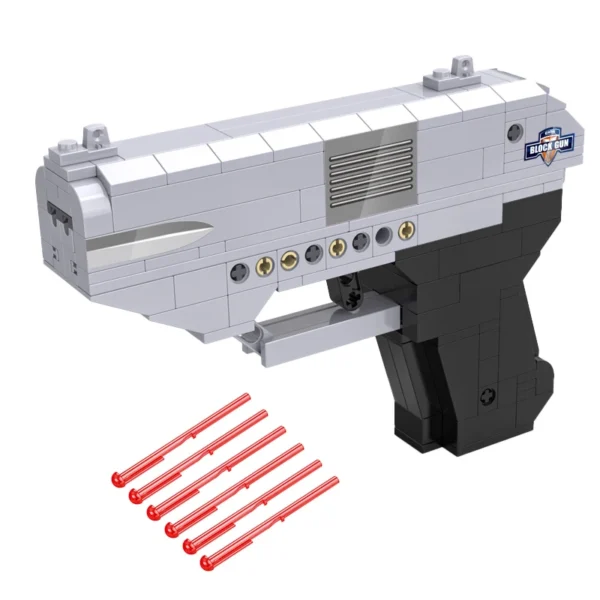 Cada Double-barreled Pistol Gun Military WW2 Weapon Building Blocks City Police SWAT Bricks Gifts Toys for Children