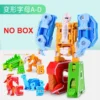 GUDI Assemble Robots Transformation Action Figure Car Model Deformation Number Letters Alphabet Math Educational Children Toys