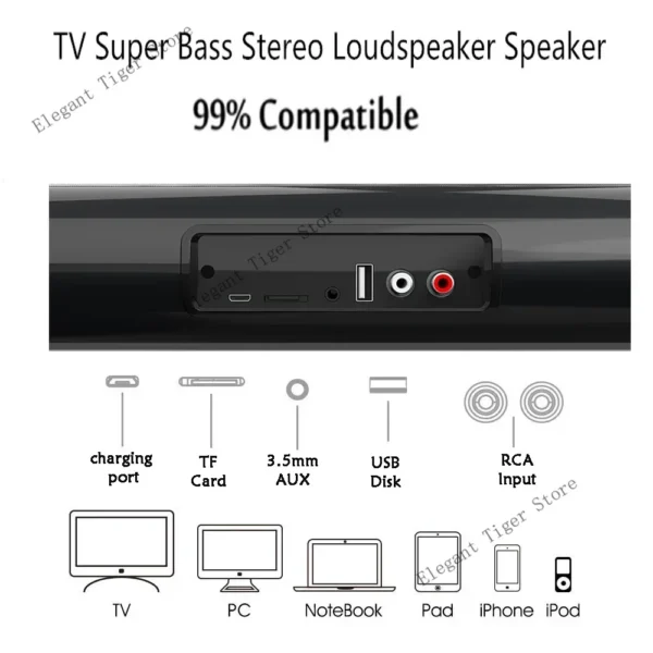 Wireless Bluetooth Soundbar System, Super Bass, Wired Surround Stereo, Budget TV for Home Theater, Unfair, BS10,BS28A,BS28B