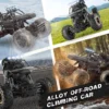RC Off Road Cars 1:12/16 4WD 20KM/H High-Speed Remote Control Car 2.4G with LED Lights Monster Truck Ideal Outdoor Vehicle Gifts
