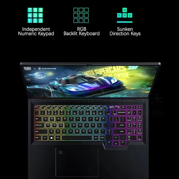 CRELANDER Laptop Gamer 16 Inch Intel Core i9 Processor 2.5k IPS Screen 165Hz RTX 4080  RAM 64GB 4TB SSD Notebook Gaming Laptop