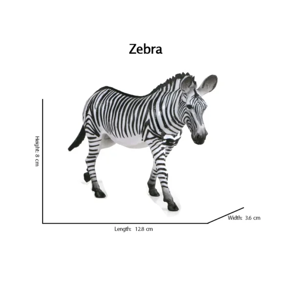 Zebra figure Baby zebra miniature Plastic Model Toy Horses Action Figure Jungle Animal Figurines Children Toys Games Kids Gifts