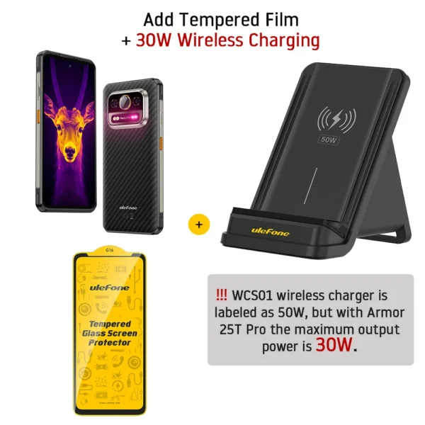 S02316dd15d044ab6bdb42df410ae89c1W.webp Ulefone Armor 25T Pro 5G Thermal Imaging Rugged Phone Android 14 33W 64MP Night Vision Mobile Phone NFC Waterproof Smartphone