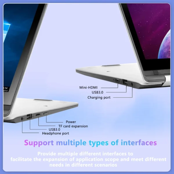 Touch Screen Laptop Computer Windows 11 Office Study Notebook PC Intel Celeron N4020 8GB DDR4 512GB SSD 1920*1080P 11.6" Laptops