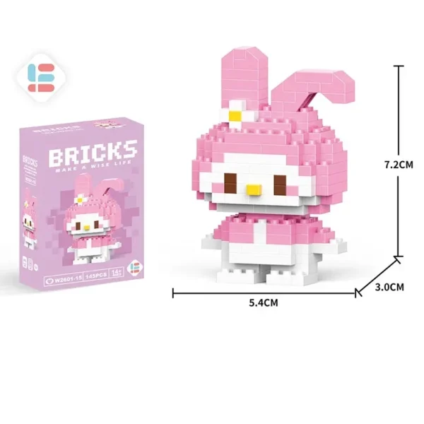 Disney LiLo Stitch Toys Building Blocks Pokeman Pikechu lega Anime Cartoon Character Model Building Blocks Toy for children Gift