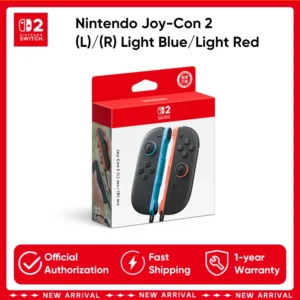 Original Nintendo Switch 2 Joy-Con 2 Controller (L)/(R) Light Blue Light Red Bluetooth NFC Gaming Accessories