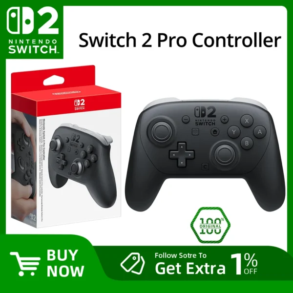 New Nintendo Switch 2 Pro Controller with One Click Wake-Up NFC Original Sale Game Controller  for Nintendo Switch 2 Pro