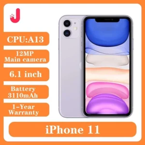 S082afa0d5a8740ffbfad7f20b8ce3464n.webp Original unlocked iPhone 11 64GB/128GB/256GB 3110mAh A13 6.1 inch LCD screen IOS LTE 4G iphone11 cellphone