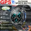 Military GPS Sports Smart Watch 3ATM Waterproof 4GB Memory Compass Built-in Dual-Band GPS Compass Altimeter Outdoors Smartwatch