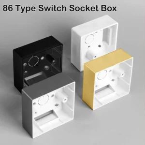 S097aa2f9845b4d8da203502ac0cdfbbeu.webp PVC Switch And Socket Apply On-Wall Mount 86 Type External Mounting Box Wall Surface Junction Box Switch Socket Box