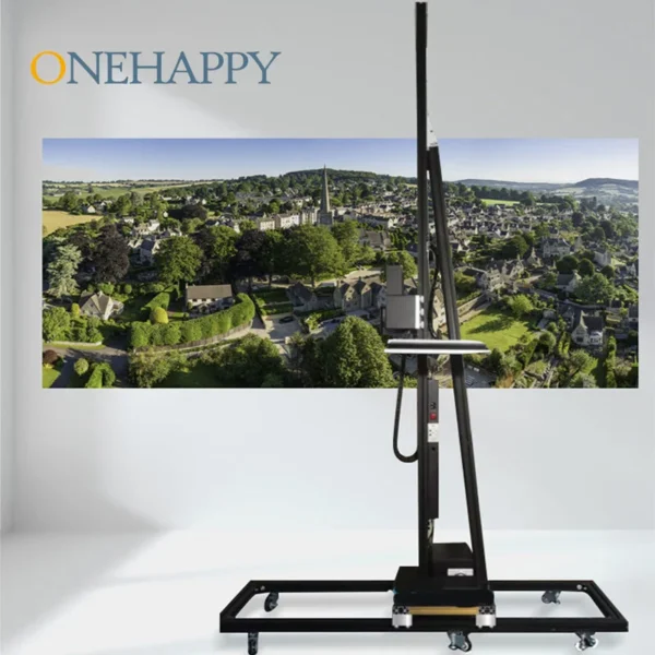 High resolution 3D printer for indoor and outdoor murals Advertising wall printing Color inkjet wall painting vertical printer
