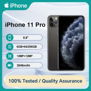S0bee054df592496c9e1dba7b8bd1a5dfy.webp Unlocked Original Apple iPhone 11 Pro 64/256GB ROM 4GB RAM IOS A13 Bionic Hexa Core 5.4'' Dual 12MP 4G Used Cell Phone