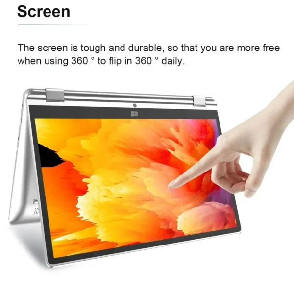 2025 Portable 2 in 1 Laptop Computer Intel N4020 11.6 Inch Touch Screen Notebook 8GB 128GB-1TB SSD Windows 11 Pro PC Computer