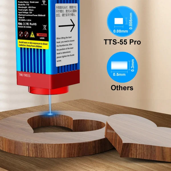 TwoTrees TTS-55 PRO/TTS-10 PRO Laser Engraver With Wifi 600x600mm 40W/80W Laser Engraving Machine 445±5nm Blue Light CNC Machine