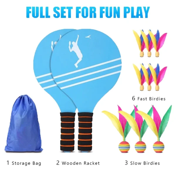 Badminton Set for Children and Adolescents - Indoor and Outdoor Beach Courtyard Family Games Sports Toy Gifts