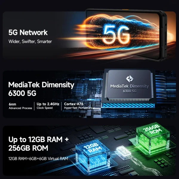 S1378180d39274281aaac89dbd4e09e157.webp Ulefone Armor 25T Pro 5G Thermal Imaging Rugged Phone Android 14 33W 64MP Night Vision Mobile Phone NFC Waterproof Smartphone