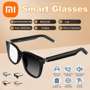S139ddcf4671e49869a733530c69cdd35F.webp Xiaomi Smart Glasses Bluetooth Anti Blue Photochromic listen Music Calls Color Changing Lens Versatile Functions Stylish Glasses