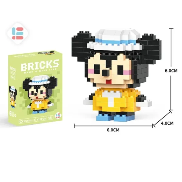 Disney LiLo Stitch Toys Building Blocks Pokeman Pikechu lega Anime Cartoon Character Model Building Blocks Toy for children Gift
