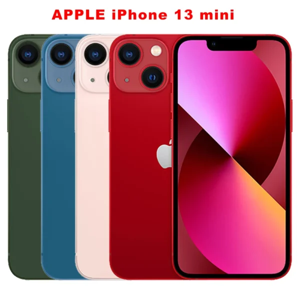 Original Apple iPhone 13 Mini 5G Mobile Phone NFC Face ID 4GB RAM 128/256/512GB ROM 5.4'' OLED A15 Bionic Hexa-Core SmartPhone