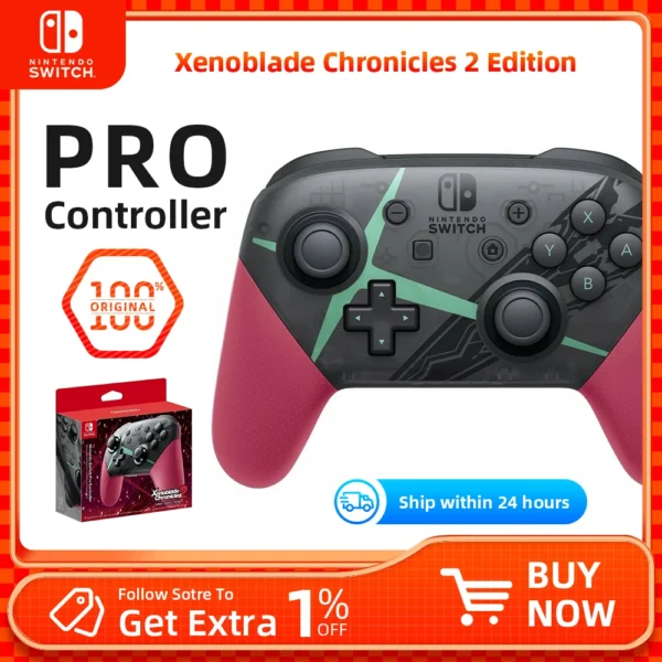 Nintendo Switch Pro Controller - Xenoblade Chronicles 2 Edition （JP Edition）for Nintendo Switch OLED Lite