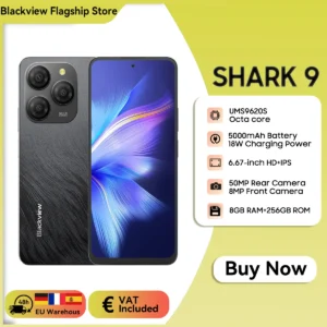 【World premiere】Blackview SHARK 9 5G Smartphone 6.67'' HD+ IPS 90Hz Display NFC 50MP AI Main Camera GPS Android 14 Mobile Phone
