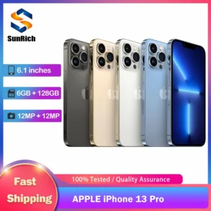 Original Apple iPhone 13 Pro 5G Mobile Phone 128GB/256GB Face ID NFC 120Hz 6.1'' OLED A15 Bionic Hexa-Core iphone 13 pro