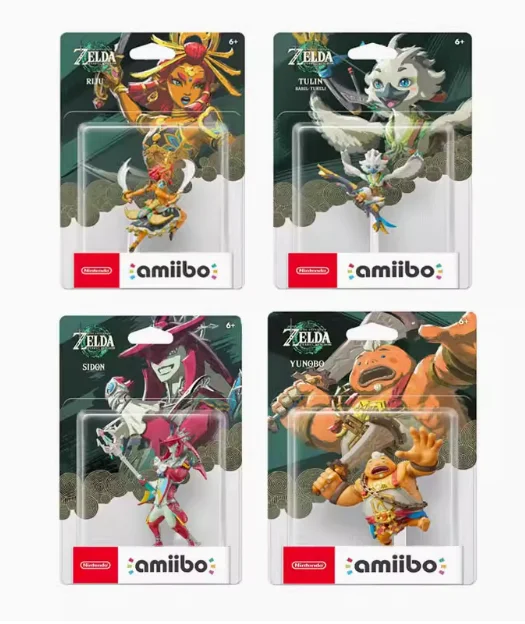 Nintendo  Switch 2 Amiibo Tears of the Kingdom - SIDON/TULIN/YUNOBO/RIJU - for Switch Game Console Game Interaction Model
