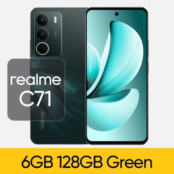 realme C71 Smartphone 6300mAh Battery 45W SUPERVOOC Charge 50MP AI Camera 120Hz Display IP64 AI Engine 256GB NFC Russian Version