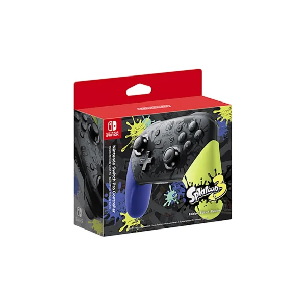 Nintendo Switch Pro Controller Original Splatoon 3/Splatoon 2 Edition USB Cable Wireless Game Motion Controls HD Rumble Amiibo