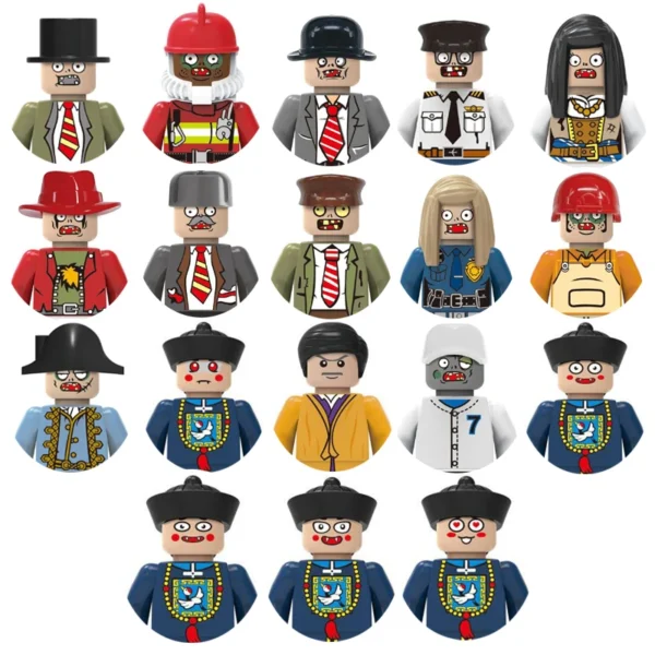 City Characters Building Blocks Mini Dolls Statues Police Firefighter Doctor Engineer Building Blocks Holiday gifts for kids