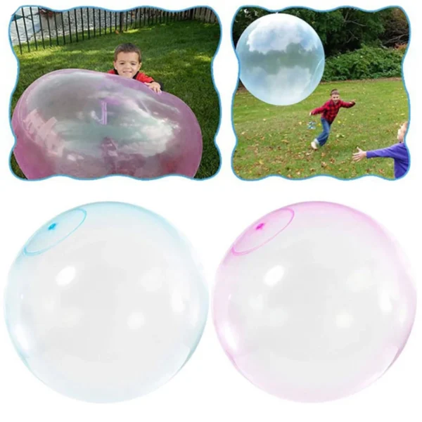 S1d33be66930f4a529112ce1707cf47ecz.webp 1PC- Bubble Ball For Summer Vocation On Beach Kids Children Outdoor Soft Air Water Filled Bubble Ball Blow Up Balloon Toy Fun Pa