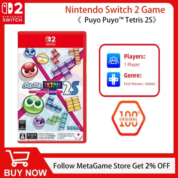 Nintendo Switch 2 Game Deals - Puyo Puyo™ Tetris® 2S - 100% Original Physical Game Card for Switch 2