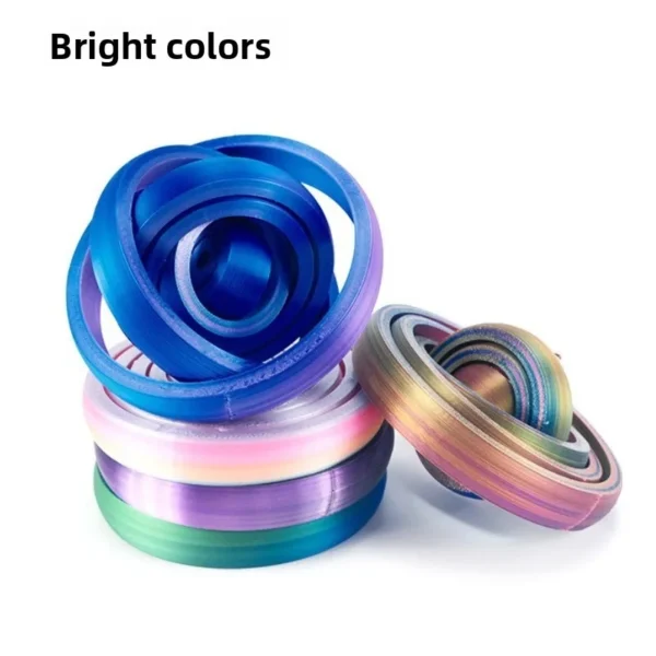 3D Printed Rotating Ball Toy O-Shaped Universal Fingertip Gyroscope Gravity Rotation Anxiety Relief Decompression Cool Toy
