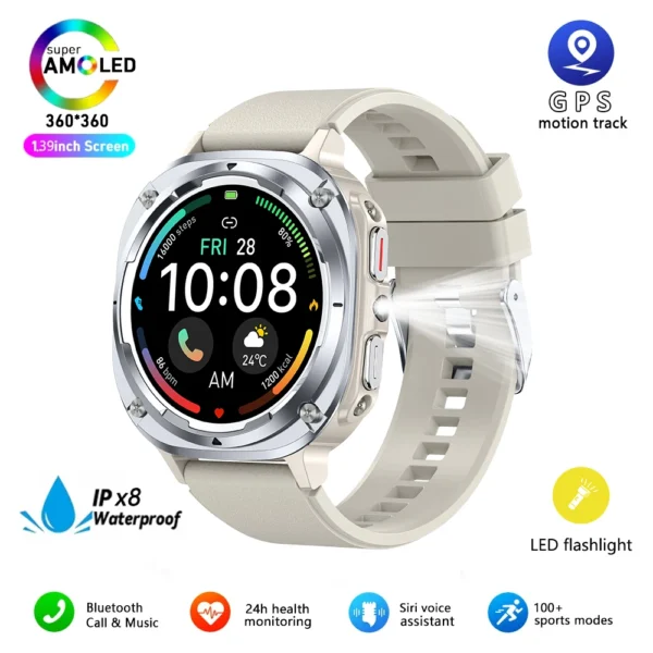 New Watch 7 Ultra Smart Watch Heart Rate Blood Oxygen Monitoring GPS bloodVoice Call IPX8 Built In Mini Games Smartwatch 2025