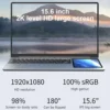 New Dual Screen Laptop 15.6 Inch IPS+7'' Touch Business Computer  Gen Intel N100 Max 32G DDR4 M.2 2T SSD Slim Office Notebook