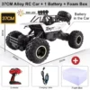 RC Off Road Cars 1:12/16 4WD 20KM/H High-Speed Remote Control Car 2.4G with LED Lights Monster Truck Ideal Outdoor Vehicle Gifts