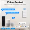 Tuya Matter WiFi Smart Push Button Switch 1-4 Gang US No Neutral Wire Homekit Siri Voice Control Automation Alexa Google Home