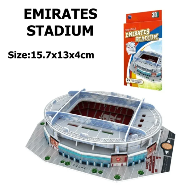 Children 3D Puzzle Toys Simulated Football Field Building Model Paper Early Education Hands on Ability Football Fan Gifts TMZ