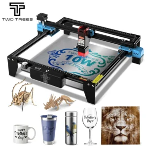 Two Trees TTS-10 PRO CNC Laser Engraver With Wifi Offline Control 10W Laser Engraving Machine for Glass Metal Leather Carving