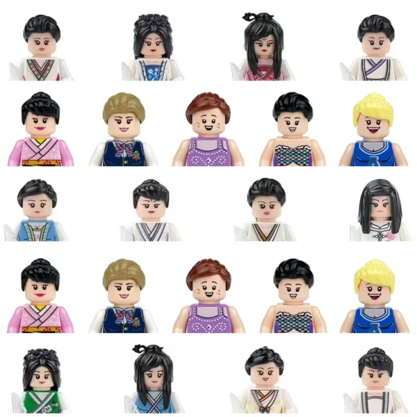 City Characters Building Blocks Mini Dolls Statues Police Firefighter Doctor Engineer Building Blocks Holiday gifts for kids