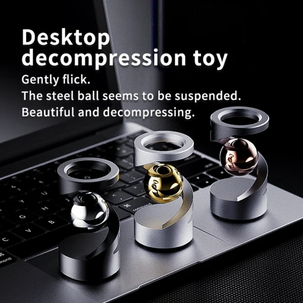 Anti gravity spinning gyroscope Metal magnetic levitation desktop toy Relieve stress EDC office decompression toy Gift for adult