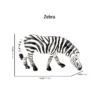Zebra figure Baby zebra miniature Plastic Model Toy Horses Action Figure Jungle Animal Figurines Children Toys Games Kids Gifts