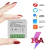 ZigBee WiFi Tuya Smart Switch 2 Way Control 16A Mini Breaker Relay Smart Life APP Control Works with Alexa Google Assistant
