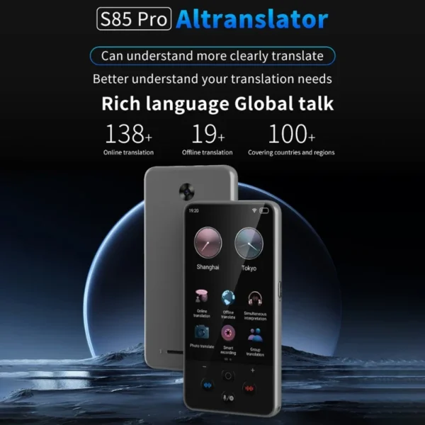 Large Screen Smart Translation Machine 138 language Recording 19 Offline Real-time ChatGPT AI Voice Photo Translation