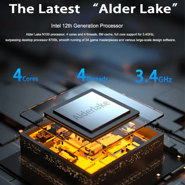 CRELANDER P8 8 Inch Mini Laptop Touchscreen Rotating 360 Degree Intel Alder N150 12GB WiFi6 Notebook Tablet PC Protable Laptops