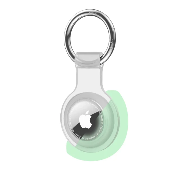 Silicone Case for Airtag Air Tag Dog Cat Pet Collar Keys Tracker Protective Full Cover Waterproof Anti-lost Keychain Holder