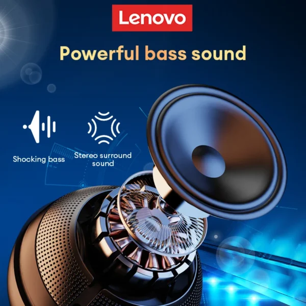 S2af16aa359e24489a609b4f48139d9ef7.webp Lenovo TS5 Speakers Wireless Bluetooth 5.3 Outdoor Loudspeaker Loudspeaker Portable Subwoofer Surround Sound Player Home Theater