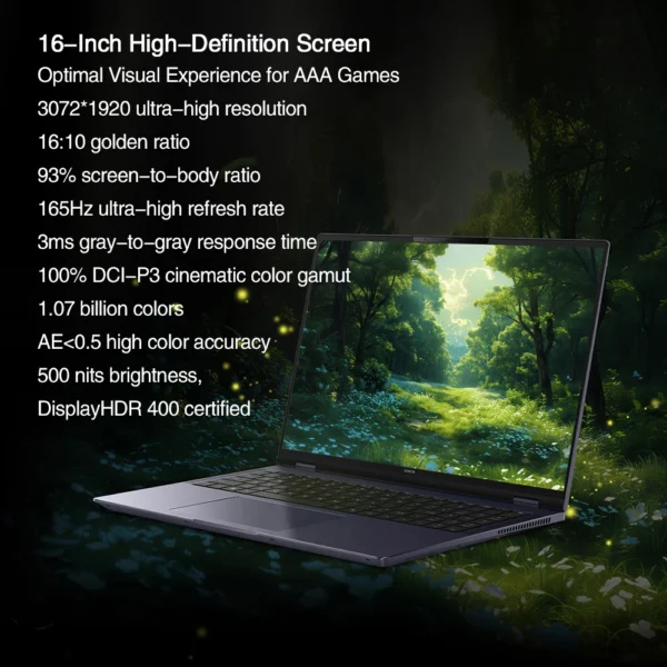 HONOR MagicBook Pro 16 HUNTER 2024 DRA-54 Gaming Laptop Intel Ultra 5/7 NVIDIA RTX 4060 1TB 16" Inch 3K 165Hz Gamer Computer PC